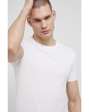 United Colors of Benetton t-shirt piżamowy bawełniany kolor biały gładka