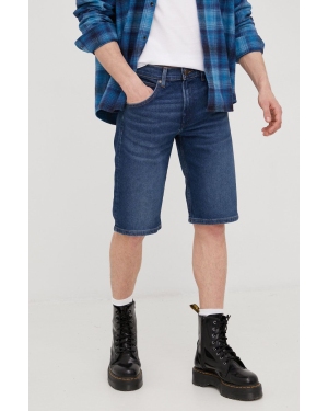 Wrangler szorty jeansowe męskie kolor granatowy