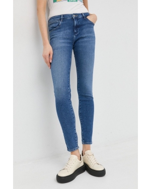 Wrangler jeansy Skinny 615 damskie medium waist