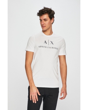 Armani Exchange t-shirt męski kolor biały