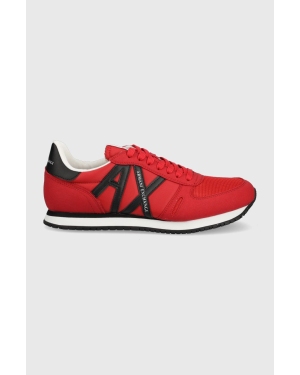 Armani Exchange sneakersy kolor czerwony XUX017 XCC68 K667
