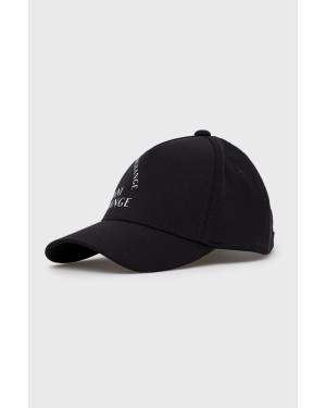 Armani Exchange czapka 954202.2F101 kolor czarny z nadrukiem