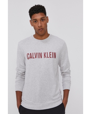 Calvin Klein Underwear Bluza piżamowa męska kolor szary z nadrukiem