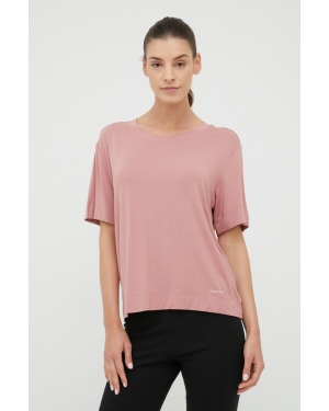 Calvin Klein Underwear t-shirt piżamowy kolor różowy