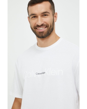 Calvin Klein Underwear t-shirt piżamowy kolor biały z nadrukiem