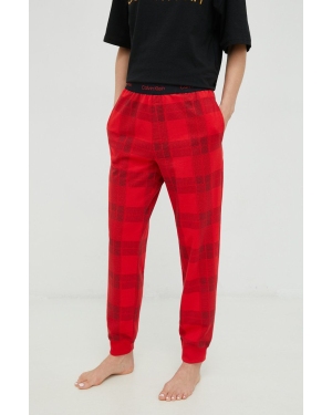 Calvin Klein Underwear spodnie lounge damskie kolor czerwony