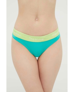 Calvin Klein Underwear stringi kolor zielony