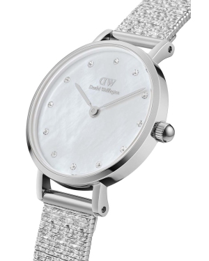 Daniel Wellington zegarek Petite 28 Lumine damski kolor srebrny