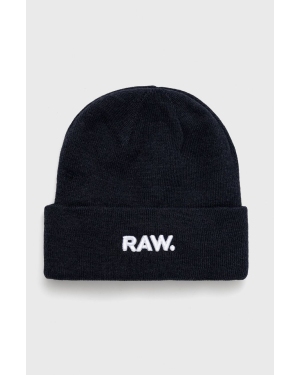 G-Star Raw czapka kolor granatowy