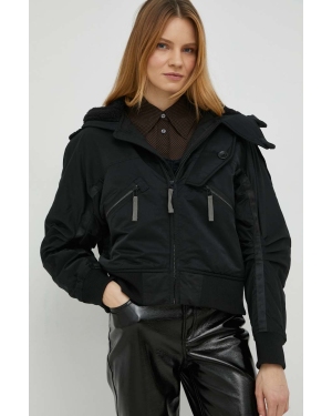 G-Star Raw kurtka damska kolor czarny przejściowa oversize