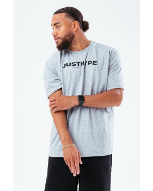 Hype T-shirt bawełniany kolor szary z nadrukiem
