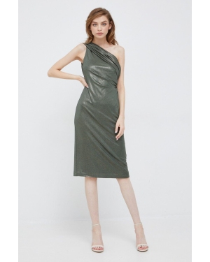 Lauren Ralph Lauren sukienka 253872546001 kolor zielony mini dopasowana