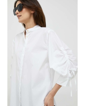 Lauren Ralph Lauren koszula damska kolor biały regular ze stójką