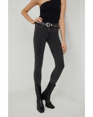 Lee jeansy Scarlett Black Mid Stone damskie medium waist
