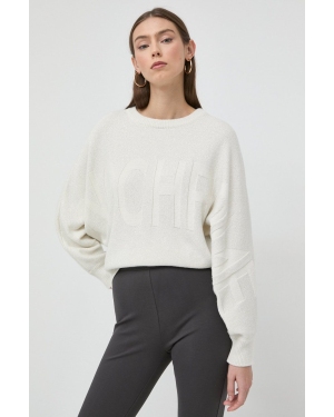 Marella sweter wełniany kolor beżowy