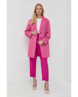 Marella płaszcz damski kolor różowy przejściowy