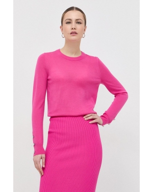 MICHAEL Michael Kors sweter wełniany damski kolor różowy lekki