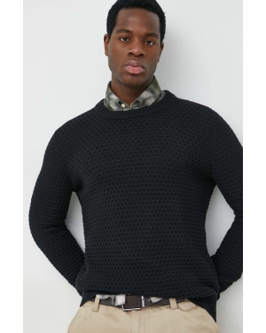 Selected Homme sweter bawełniany męski kolor czarny