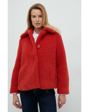 Sisley kurtka damska kolor czerwony przejściowa