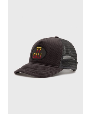 Superdry czapka kolor czarny z aplikacją