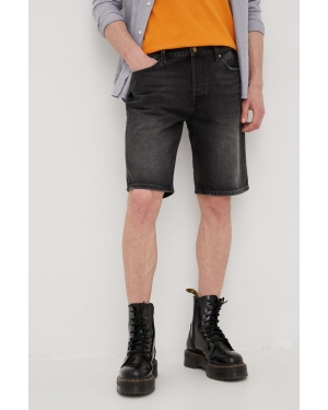 Superdry szorty jeansowe męskie kolor czarny