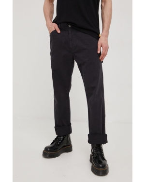 Superdry spodnie bawełniane męskie kolor czarny w fasonie chinos