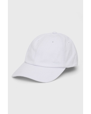 Superdry czapka kolor biały gładka