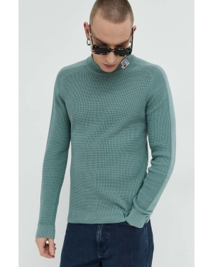 Jack & Jones sweter męski kolor zielony lekki