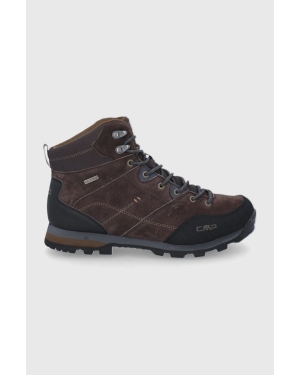 CMP buty alcor mid trekking shoe wp męskie kolor brązowy lekko ocieplone