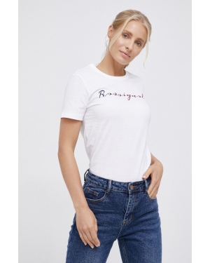 Rossignol T-shirt bawełniany kolor biały