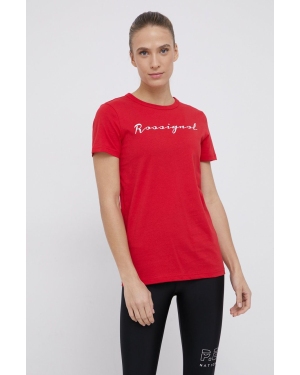 Rossignol T-shirt bawełniany kolor czerwony