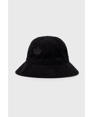adidas Originals kapelusz sztruksowy kolor czarny HM1715-BLACK