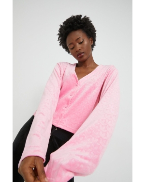 adidas Originals bluza damska kolor różowy wzorzysta