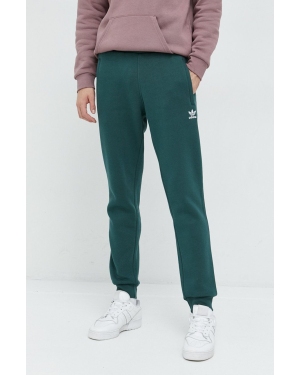 adidas Originals spodnie dresowe męskie kolor zielony z aplikacją