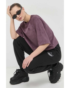 adidas Originals spodnie dresowe damskie kolor czarny gładkie