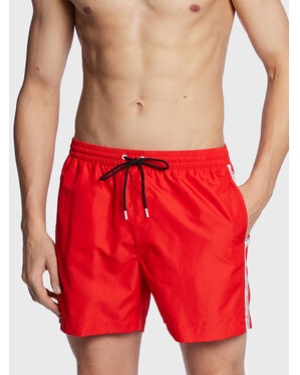 Calvin Klein Swimwear Szorty kąpielowe KM0KM00810 Czerwony Regular Fit