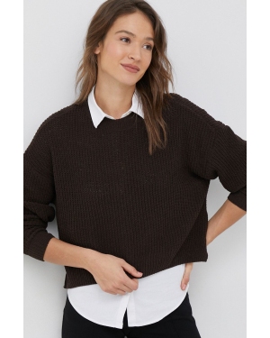 Vero Moda sweter damski kolor brązowy