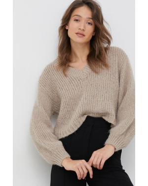 Vero Moda sweter damski kolor beżowy