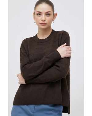 Vero Moda sweter damski kolor brązowy lekki
