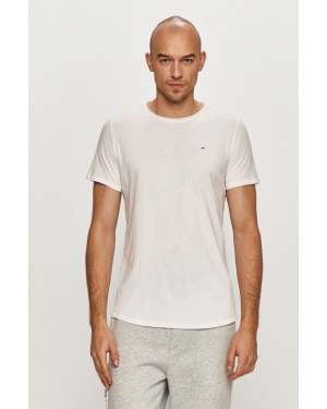 Tommy Jeans T-shirt DM0DM09586 kolor biały gładki