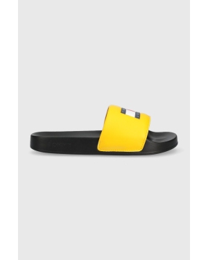 Tommy Jeans klapki en0en02063 wmns print pool slide damskie kolor żółty