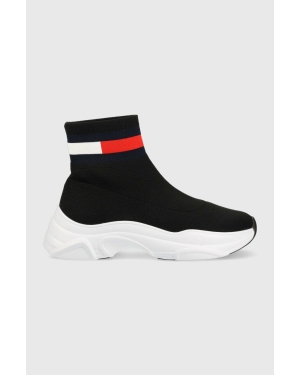 Tommy Jeans sneakersy SOCK BOOT kolor czarny EN0EN02104