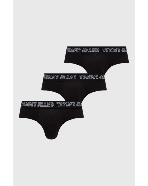 Tommy Jeans slipy 3-pack męskie kolor czarny