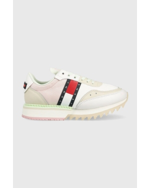 Tommy Jeans sneakersy CLEATED WMN kolor beżowy
