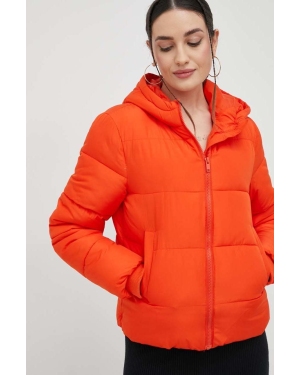 Pieces kurtka damska kolor pomarańczowy zimowa