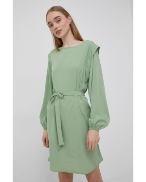 JDY sukienka kolor zielony mini prosta