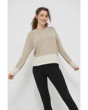 JDY sweter damski kolor beżowy
