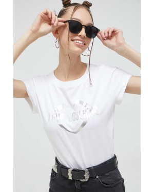 Love Moschino t-shirt damski kolor biały