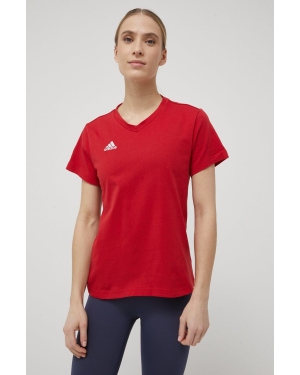 adidas Performance t-shirt Entrada 22 HC0441 damski kolor czerwony