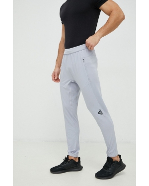 adidas Performance spodnie treningowe designed for training męskie kolor szary gładkie